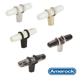 Inicio 54 Perilla Carrione 64 mm Amerock Blanco Marmol Niquel Pulido 12