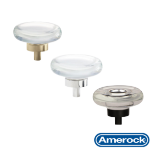 Perilla Glacio 44 mm Amerock Vidrio Transparente 6