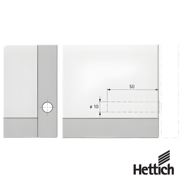 Alternative view of Push To Open Embutible Hettich Pin Sin Imán Para Bisagras Con Autocierre