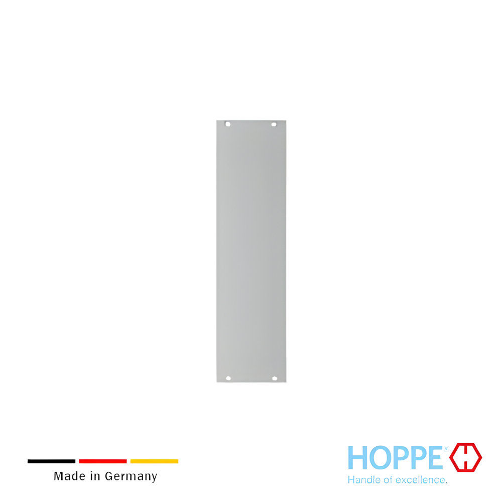 Placa de empuje acero inoxidable satinado 75x300mm HOPPE Placa de empuje acero inoxidable satinado 75x300mm HOPPE