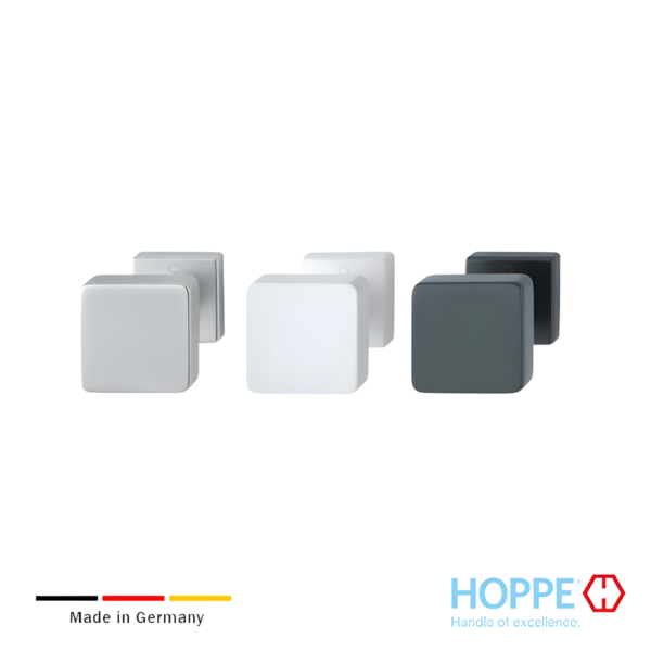 Pomo Con Roseta HOPPE Alpha Para Puerta De Entrada (Exterior)