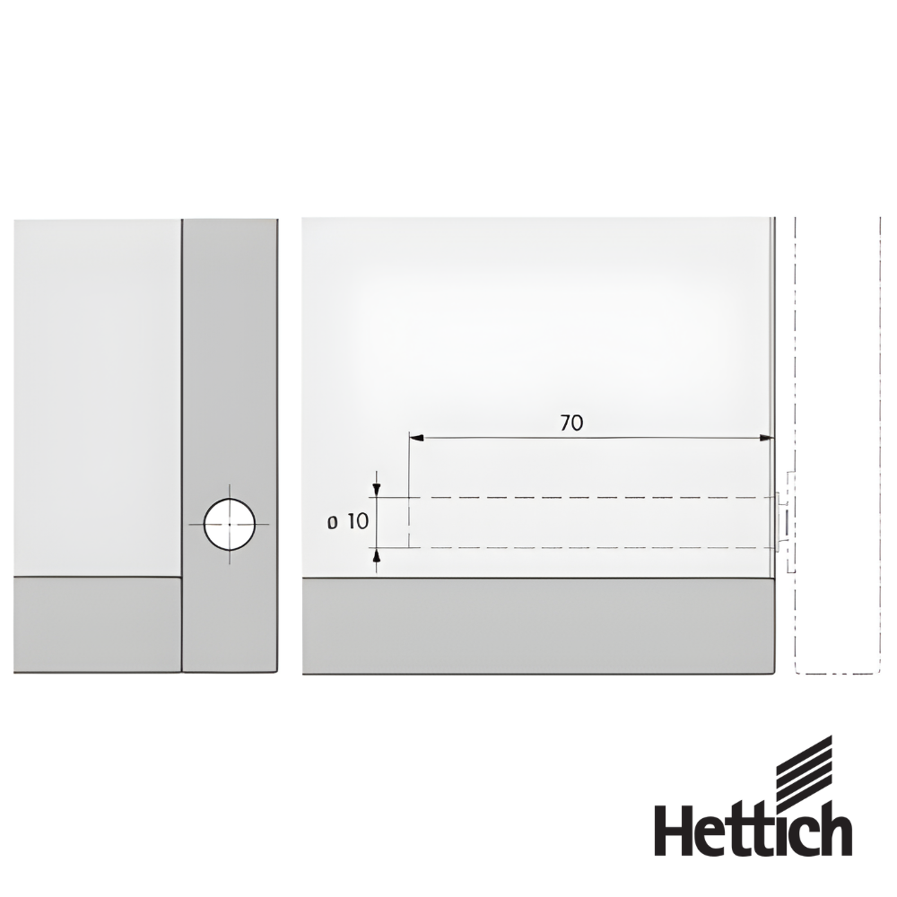 Push To Open Hettich Con Cierre Magnetico Para Embutir En Mueble 3 1