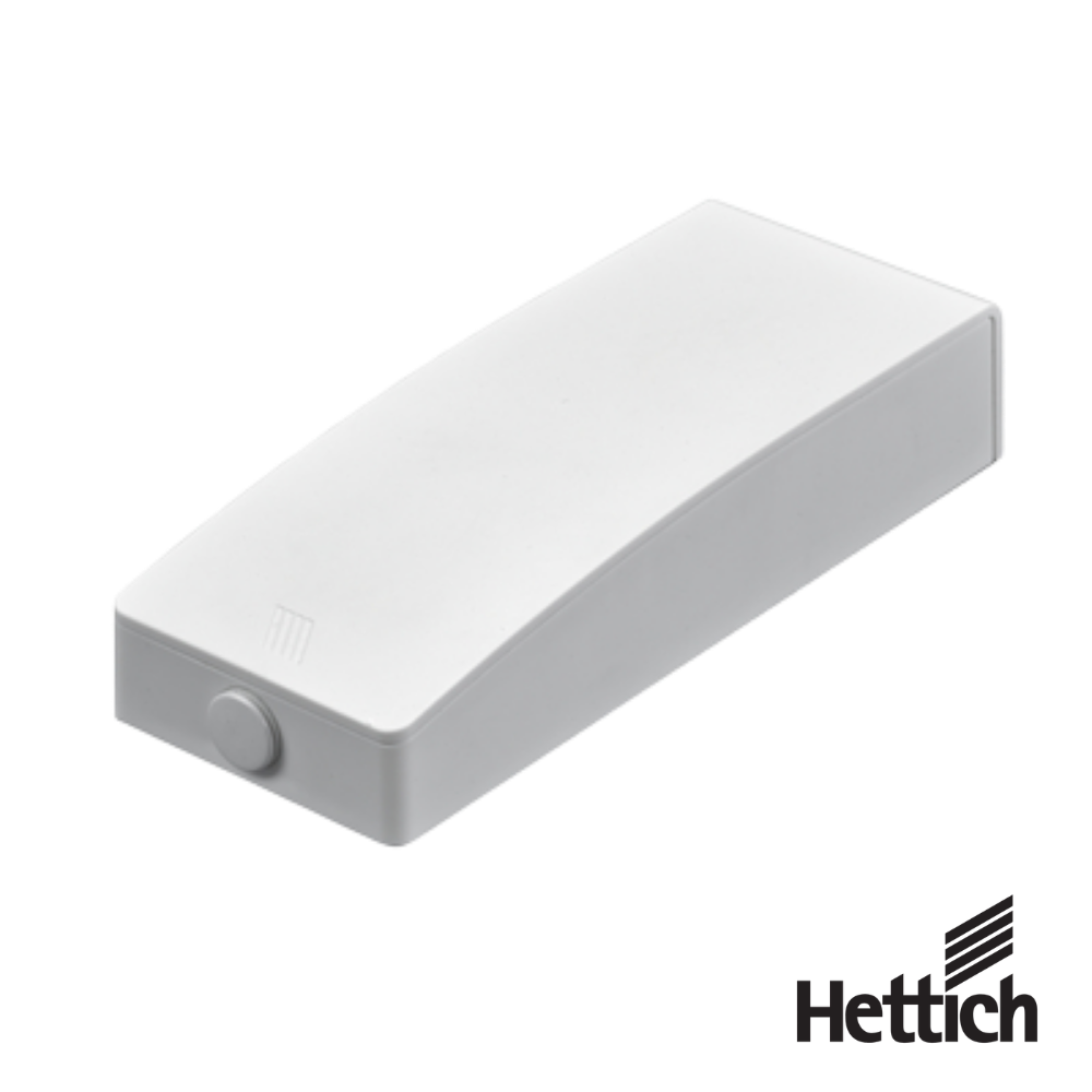 Push To Open Silent Hettich Montaje Con Tirafondos Para Puertas De Mueble Con Uso De Bateria blanco 1