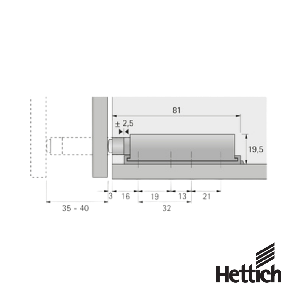 Push To Open Universal Maxi Hettich 9051925 Apertura Por Presion Para Puertas De Mueble 3 1