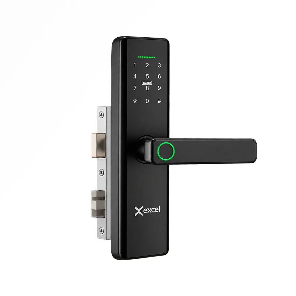 Cerradura Digital Excel EXC-SL210 | Huella, Código, Tarjeta RFID y Llave 2 Cerradura Digital Excel EXC-SL210 | Huella, Código, Tarjeta RFID y Llave - Imagen 1