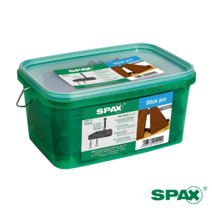 SPAX Stick PRO para instalacion oculta de Deck cubeta 40 120 piezas 5009422556609 DAO 600217 1