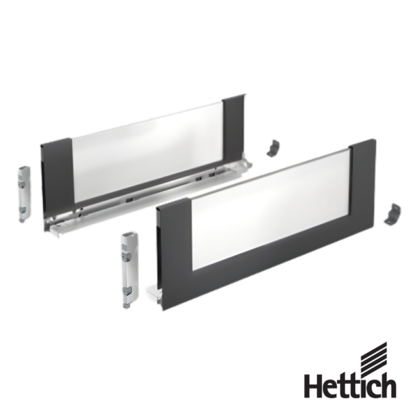 Set De Cajón Hettich AvanTech YOU Inlay H187 NL500 Antracita Izquierda + Derecha