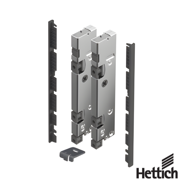 Set De Conectores Hettich AvanTech YOU Para Frente Interior Cortable H187 Antracita