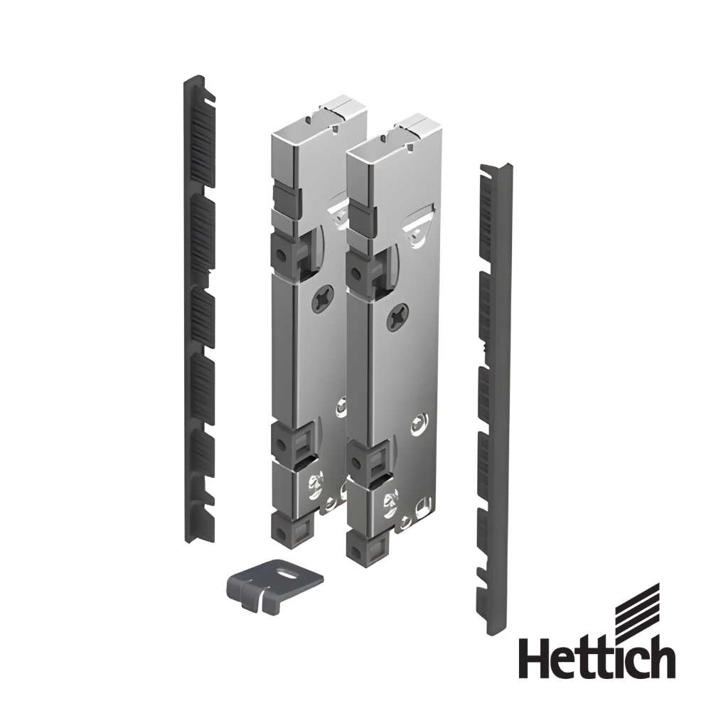 Set De Conectores Hettich AvanTech YOU Para Frente Interior Cortable H187 Antracita 1