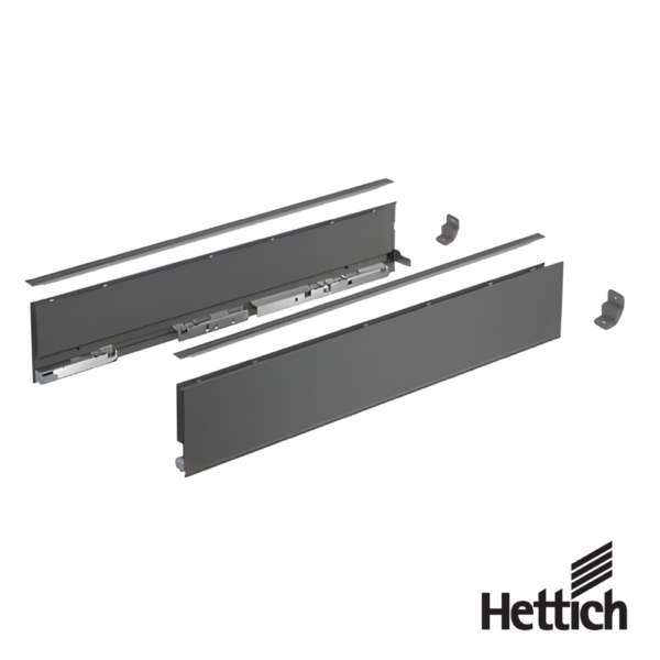 Set De Costados Hettich AvanTech YOU H101 NL500 Antracita Para Cajón