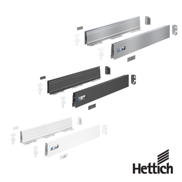 Set De Costados Hettich InnoTech Atira 470 x 70 mm Izquierda + Derecha