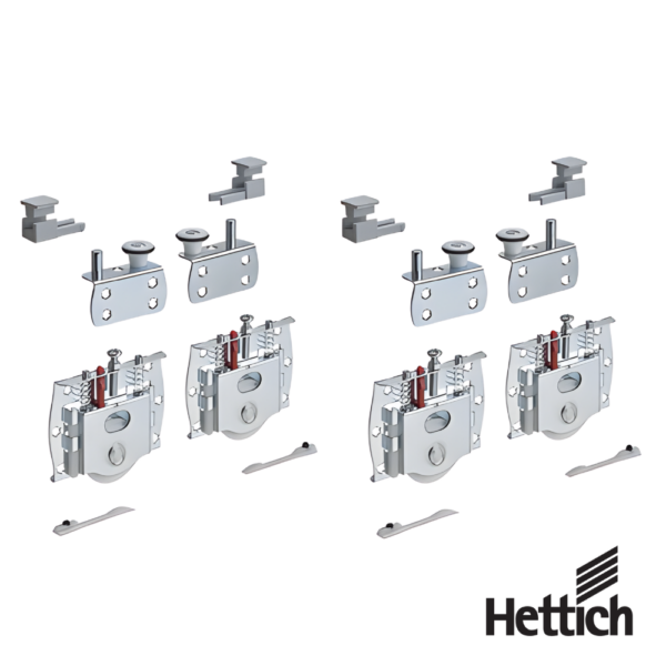 Sistema Para Puertas Corredizas Hettich SlideLine 16 Set De Herrajesg