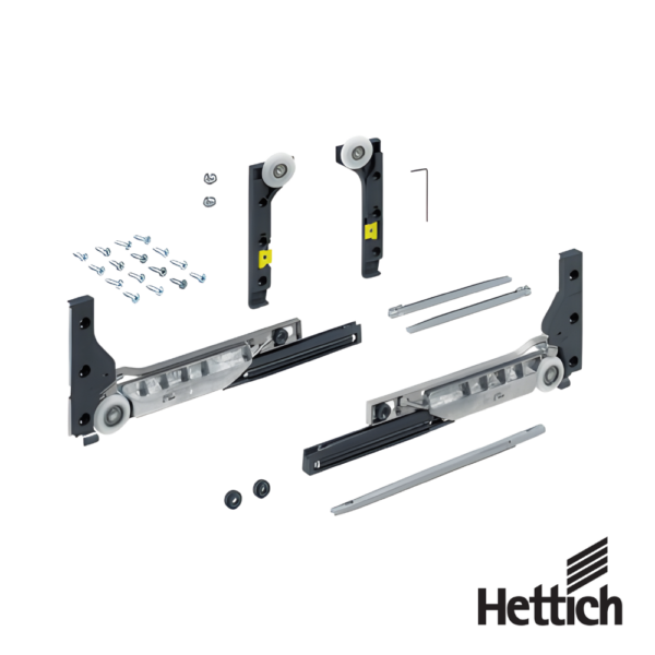 Sistema Para Puertas Corredizas Hettich SlideLine M Set De Herrajes 30 kg