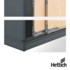 Sistema Para Puertas Corredizas Hettich SlideLine M Set De Herrajes 30 kg 2 1
