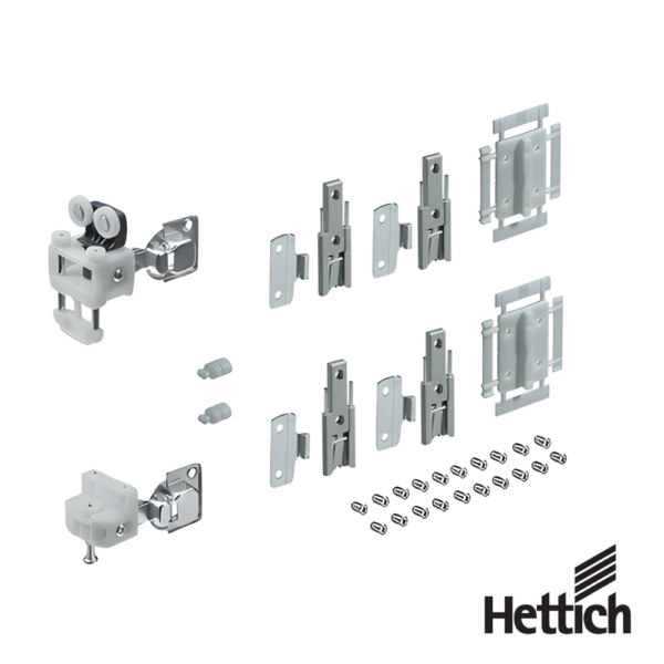 Sistema Plegable Hettich WingLine L Set De Herrajes 600 mm 12 kg