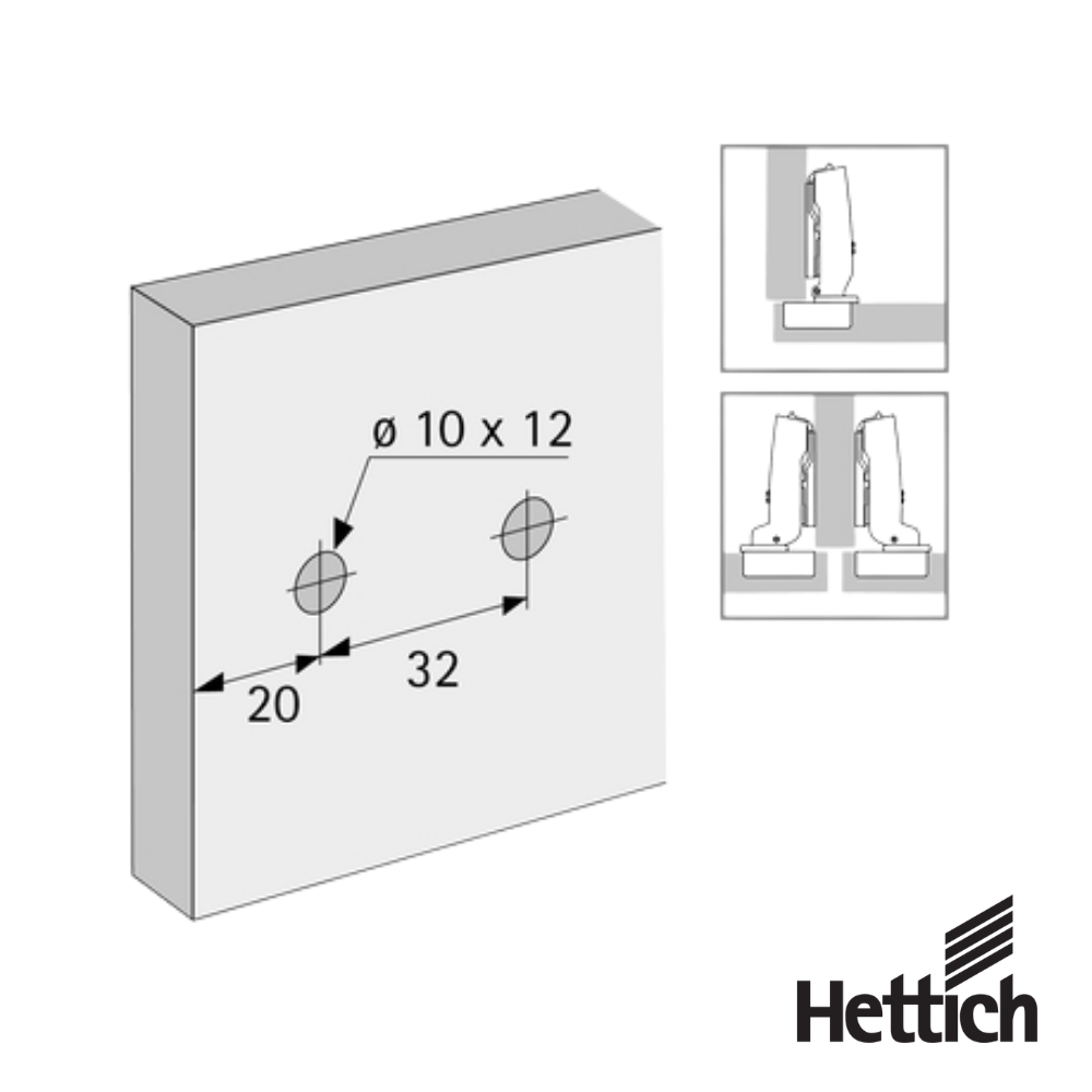 Suplemento recto con Ajuste de altura agujeros longitudinales Niquelado Hilera de taladros 20 x 32 mm montaje directo para taladro o 10 x 12 mm calce 05 mm 1 1