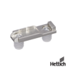 Suplemento recto con Ajuste de altura agujeros longitudinales Niquelado Hilera de taladros 20 x 32 mm montaje directo para taladro o 10 x 12 mm calce 05 mm 2