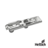 Base Recta Para Bisagra Hettich 20 x 32 mm Montaje Directo Niquelado