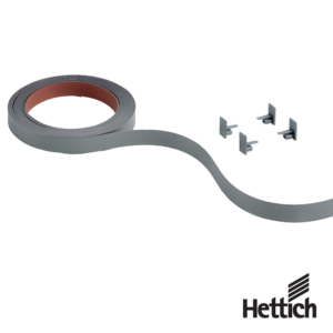 Tapa De Color Para Perfil De Rodadura Hettich SlideLine M Plata 2500 mm 3