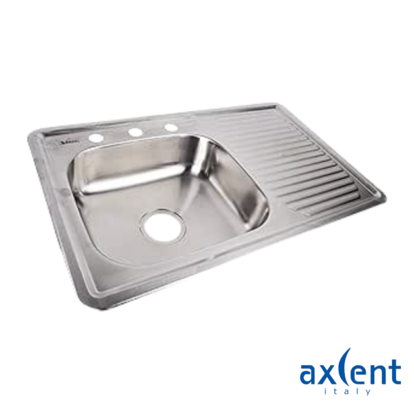 Tarja De Empotrar Axcent Annabella Con Escurridor Izquierdo O Derecho Acero Inoxidable 100X50 Cm