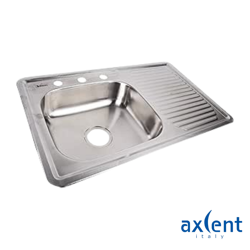 Tarja De Empotrar Axcent Annabella Con Escurridor Izquierdo O Derecho Acero Inoxidable 100X50 Cm (1) Tarja De Empotrar Axcent Annabella Con Escurridor Izquierdo O Derecho Acero Inoxidable 100X50 Cm 1