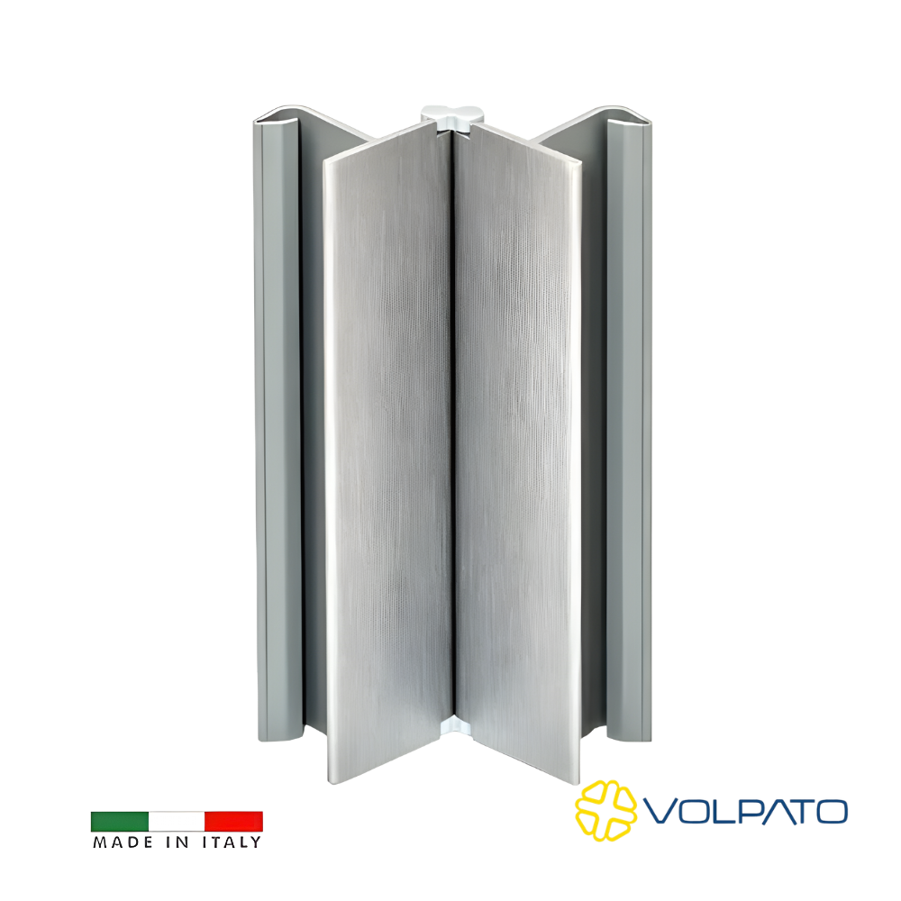 Conector multiangulo Jolly para zócalo VOLPATO PVC aluminio (100 mm y 150 mm) - Imagen 1