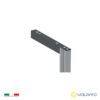 Perfil de Aluminio Horizontal Superior "Stili" para Conexion a pared de 220-295mm Testa di Moro