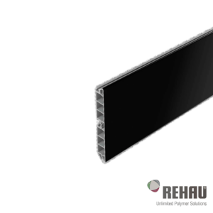 Zocalo De Aluminio Negro 2639 150 mm x 4 m