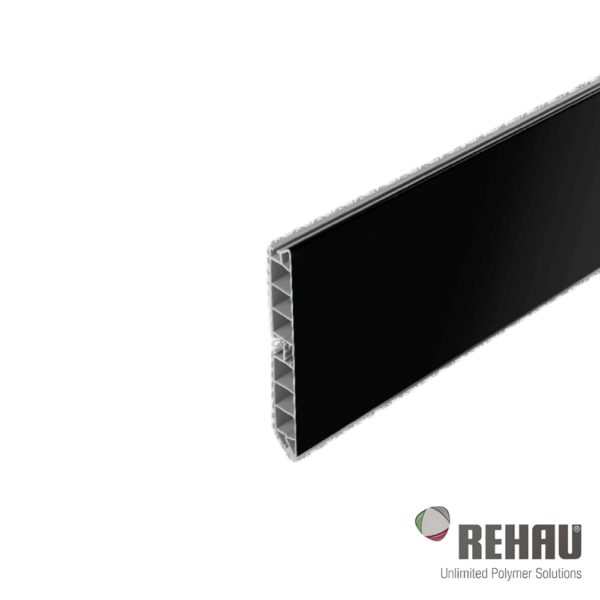 Zócalo De Aluminio Negro 2639 150 mm x 4 m