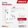 Kit Manilla con Mini-Roseta HOPPE Dallas Función Recámara - Blanco Mate