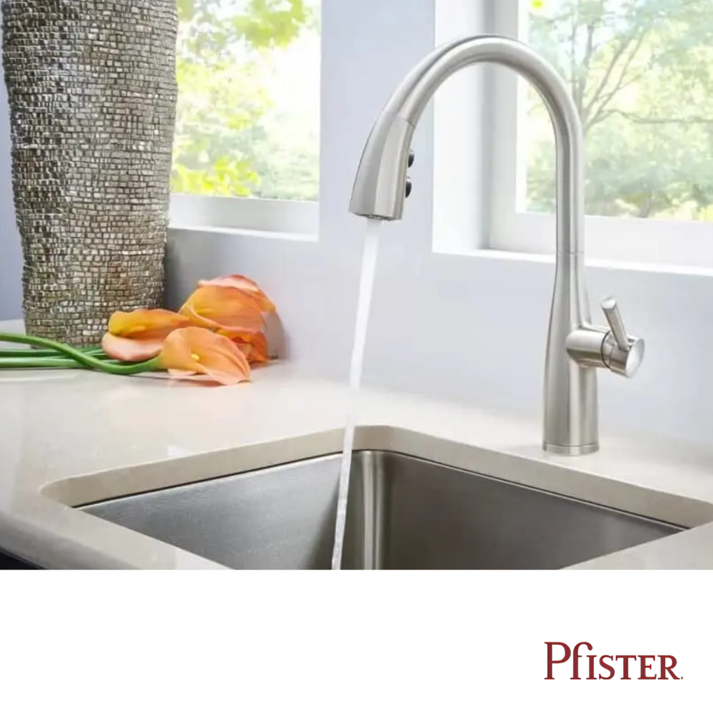 riferia Para Cocina Pfister RY 1234 1HDL Acabado PVD Stainless Steel 1